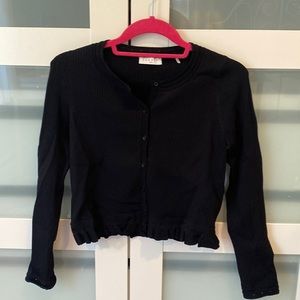 Sandro - Black Cropped Sweater